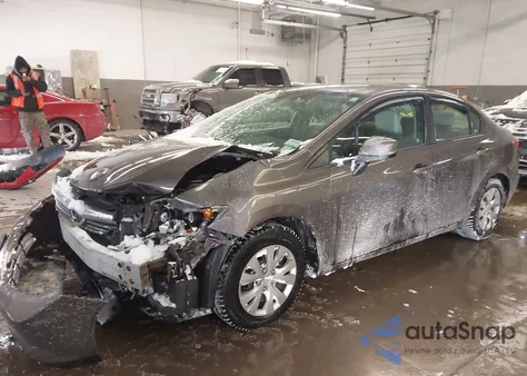 2012 Honda Civic Lx z USA, uszkodzony, nr VIN 2HGFB2F51CH518218